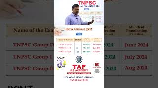 TNPSC  2024 TENTATIVE  ANNUAL PLANNER  19 EXAMS  அரசு வேலை உறுதி TNPSC GR I GR IV GR II [upl. by Tillio449]