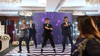 Badtameez Dil  Groomsmen Dance PerformanceBloomingTrends ChoreographyBenny Dayal Shefali Alvares [upl. by Eenej]