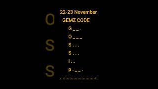 Gemz daily code Gemz code today gems daily cipher code today2223 November ciphercodes​gemz​ [upl. by Yorled930]