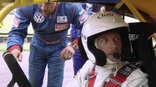 Jenson Button tries his hand at Rallycross in a 600HP VW Beetle [upl. by Suivatnod996]