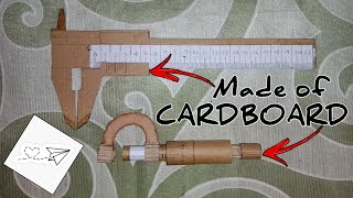 DIY Vernier Caliper And Screw Gauge Made Of Cardboard  Class 1112 Physics Practical  100 Working [upl. by Mian720]