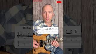 Easy diminished shape for guitar licks guitarlesson [upl. by Rozalie]