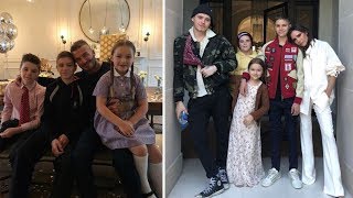 David Beckham amp Victoria Beckhams Cutest Moments with Kids 2018 [upl. by Ahsim]