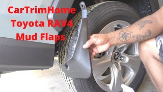 Installation of Plastic Mud Flaps for 20192021 RAV4 [upl. by Rohclem857]