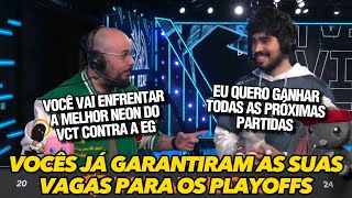 ENTREVISTA DO ASPAS APÓS A LEVIATAN AMASSAR A 100 THIEVES E GARANTIR A VAGA NOS PLAYOFFS DO STAGE 2 [upl. by Corvin985]