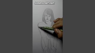 Drawing Anime Body Tutorial 3 ⁉️ How to draw a girl body gesture beautifull perspective [upl. by Nocam]