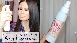 Rimmel Insta FIX amp GO Setting Spray  FIRST IMPRESSION [upl. by Floridia]