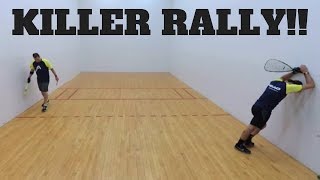 Racquetball Rally Clip  Gaming Changing Rally [upl. by Laamak944]