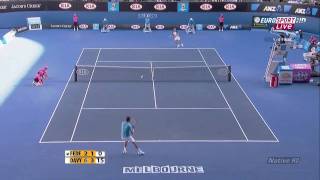 HL Roger Federer vs Nikolay Davydenko 2010 Australian Open QF [upl. by Atazroglam]