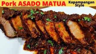 ASADONG KAPAMPANGAN  Asado MATUA  Pork Asado  Filipino Food [upl. by Nuahsak]