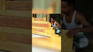 Wooden door making amp Setup instavideo wood woodendoordesign woodendoor wooddoordesign [upl. by Esinyl]