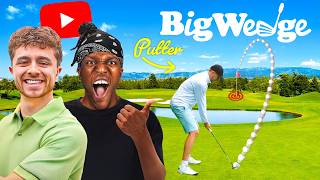 YOUTUBERS CONTROL OUR GOLF SHOTS BIG WEDGE GOLF [upl. by Kalfas]