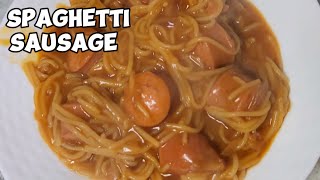 Easy And Quick To Prepare  Spaghetti Sausage Recipe in 5 minutes [upl. by Igor]