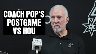 Coach Pops Postgame Interview vs Houston Rockets  3122024 [upl. by Desirea]