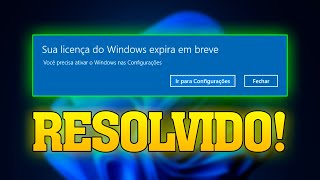 CORRIGIR AVISO DE LICENÇA EXPIRA EM BREVE  TUTORIAL 2024 [upl. by Oiznun]