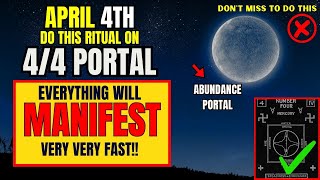 ✅4444 April Manifestation Portal Is Open For Abundance [upl. by Lindbom]