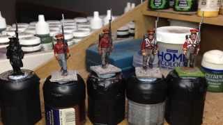 Painting Hanoverian Napoleonic Infantry part 1 [upl. by Nylrebma]