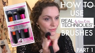 Real Techniques Brushes Review  Easy Makeup Tutorial [upl. by Sinaj]