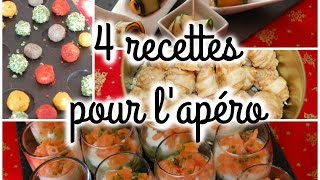 Cuisine N°6   4 recettes dAmusesbouche pour lapéro RéveillonFêteEvénement [upl. by Crooks]