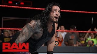 Roman Reigns vs Chris Jericho  United States Championship Match Raw Jan 2 2017 [upl. by Tymothy]