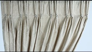 Two pleat how to make double pinch pleat curtains [upl. by Ezmeralda472]