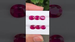 Natural Vivid Red Rubellite shorts rubyburma gemstonejewelry [upl. by Sergent5]