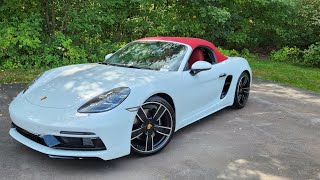 2023 Porsche Boxster GTS 40 Manual POV Test DriveReview [upl. by Ayikur]