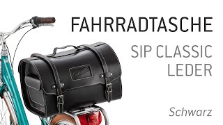 Fahrradtasche EchtLeder SIP quotClassicquot für Gepäckträger  Schwarz [upl. by Beatrix]