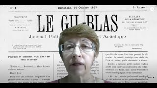 O jornal francobrasileiro Le Gil Blas RJ 18771878  Profa Dra Tania Regina de Luca UNESP [upl. by Maidie]