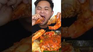 tigerprawn buttergarlicprawns fyp trending asmr mukbang tolbuloymukbang [upl. by Yelehsa]