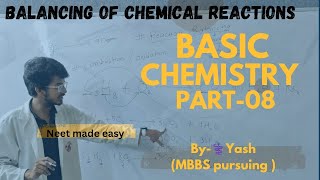 Basics about chemistry part 8  Reaction balancinghydrocarbon reaction balancing with tricks [upl. by Gladdy]