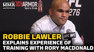 Robbie Lawler Talks Experience Of Training With Old Rival Rory MacDonald  UFC 276 [upl. by Engis499]