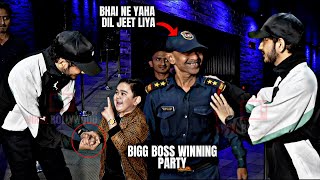 Munawar Faruqui FIRST PARTY with Abdu Rozik after Winning Bigg Boss 17 [upl. by Hctim]