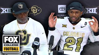 Postgame Interview Deion Sanders amp Shilo Sanders on Colorado’s DOMINANT win vs Arizona [upl. by Edasalof622]