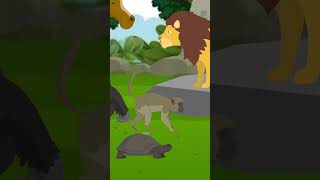 Sust Kachua  One Minute Story  Cartoon Animal cartoon [upl. by Adamek]