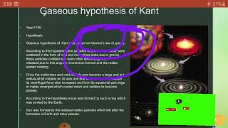 Nebular hypothesis of LaplaceGaseous Hypothesis of KantNebular hyopthesis of origin of Earth [upl. by Iman337]