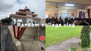 Random College vlog 1  Maharishi university Lucknow [upl. by Svirad27]