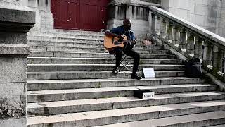 Street musician at Basilique du SacréCœur de Montmartre Paris [upl. by Cecil282]