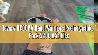 Review OCOOPA Hand Warmers Rechargeable 1 Pack 5200mAh Electric Portable Pocket WarmerPower Bank [upl. by Philender]