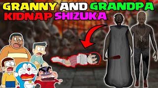 Granny kidnap shizuka 😱  Shinchan vs granny chapter 2 door escape 😂  doraemom vs granny  horror [upl. by Eednim88]