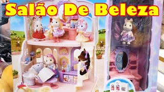 Salão de beleza da Poney Sylvanian Families tiacris sylvanianfamily brinquedos [upl. by Htrow]