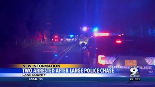 Two arrested after large police chase [upl. by Harbour676]