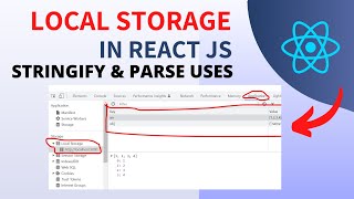 How To Save Data In Localstorage In React JS ✅  JSON parse and stringify Example in Hindi  💻 [upl. by Octavla]