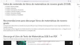 Libro de matemáticas de noveno grado resuelto [upl. by Yvonne]