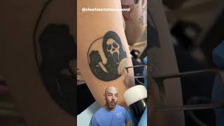 A SPOOKY tattoo laser removal 👻 creditclearlasertattooremoval on TT doctor satisfying viral [upl. by Nessi]