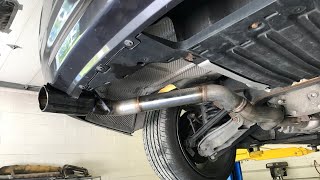 BMW E90 Rear Muffler Delete [upl. by Leiram913]