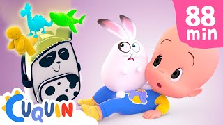 Cleo and Cuquin Indonesia 🎒 Tas panda cuquin 🐼 Lagu anakanak  Video pendidikan [upl. by Mayrim181]