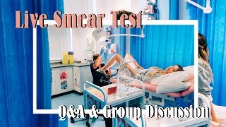 Live Smear Test QampA With The Nurse amp Office Group Discussion [upl. by Kwabena]