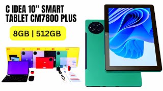 C idea CM7800plus 10 Inches TabletAndroid 12 Tab5G Tablet Dual SIM 8GB Ram 512GB Rom [upl. by Lennod]