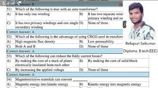 Electrical AE Assistant Engineer Previous Papers With Answers Part  2 [upl. by Jo Ann365]